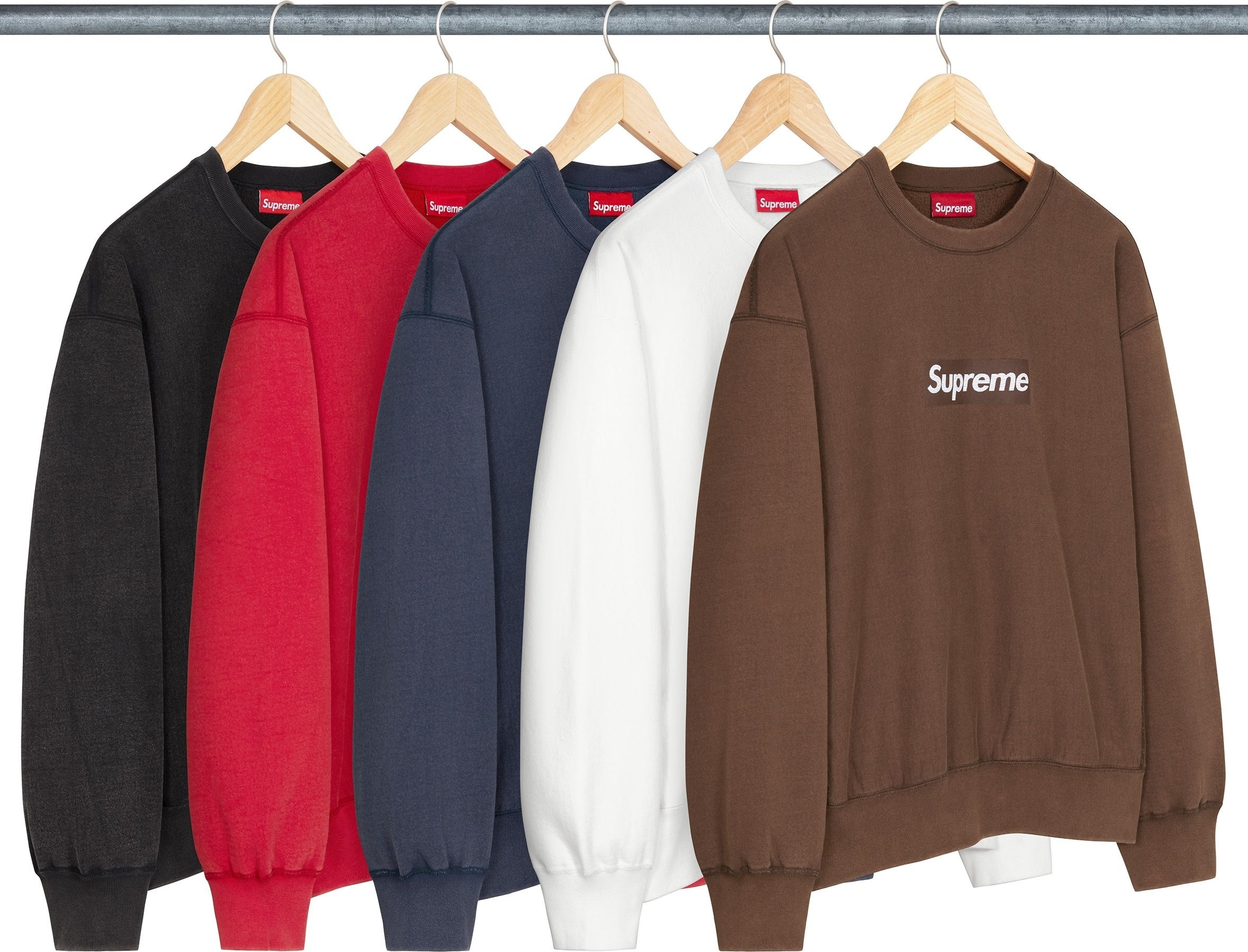 Washed Box Logo Crewneck